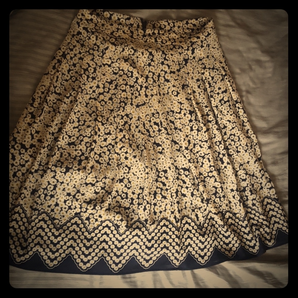 Floral Print Midi Skirt